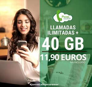 Oferta Especial desde Abril. 40GB + llamadas ilimitadas por menos de 12 Euros.